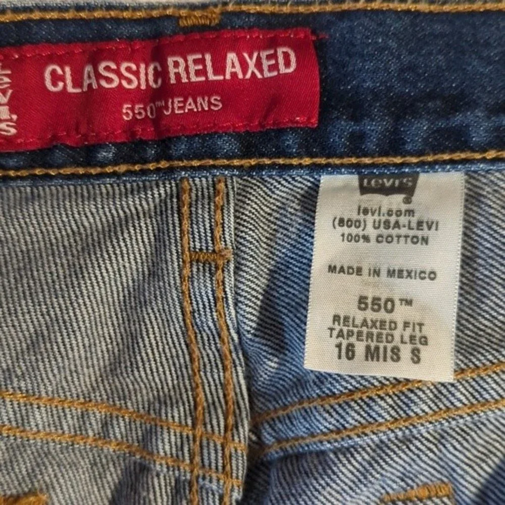 Levi's Classic relaxed 550 cotton jeans size 16